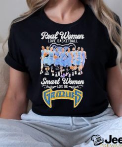 Real Women Love Basketball Smart Women Love The Memphis Grizzlies 2023 Signatures Shirt