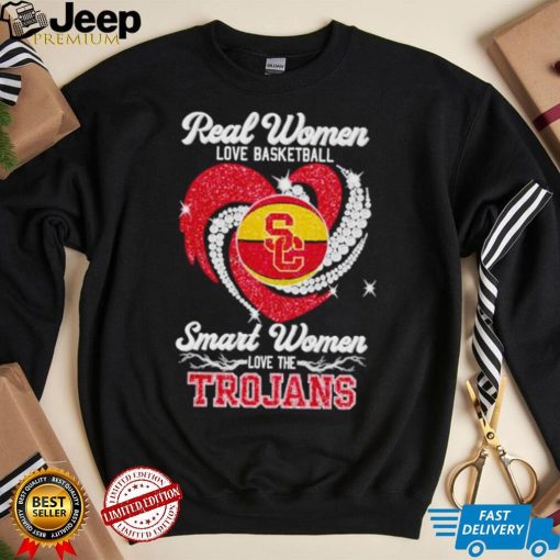 Real Women Love Basketball Smart Women Love The Trojans 2023 Shirt