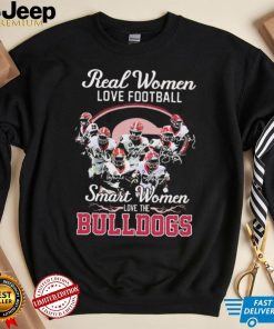 Real Women Love Football Signature Smart Women Bulldogs Shirt