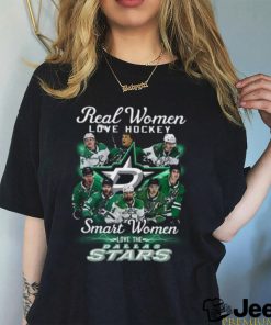 Real Women Love Football Smart Women Love Dallas Stars T Shirt