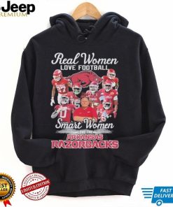 Real Women Love Football Smart Women Love The Arkansas Razorbacks 2023 Season Shirt