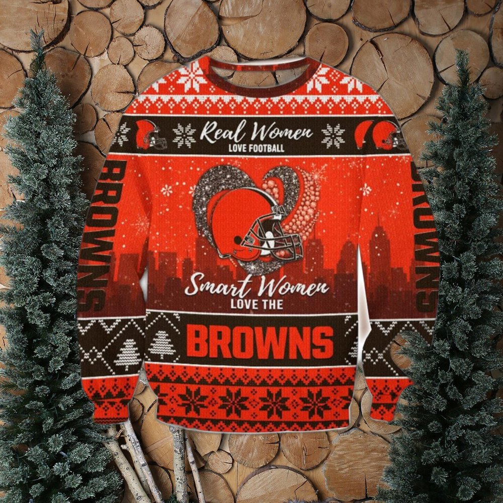 NFL Logo Ugly Christmas Sweater - Cleveland Browns Gifts For Him - NFL Ugly  Christmas Sweaters