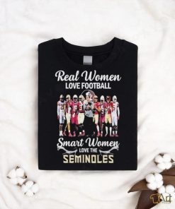 Real Women Love Football Smart Women Love The Seminoles Shirt