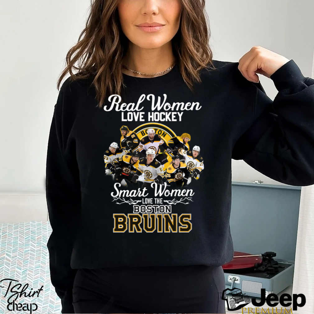 Trendy real women love hockey smart women love the Boston Bruins t-shirt,  hoodie, sweater, long sleeve and tank top