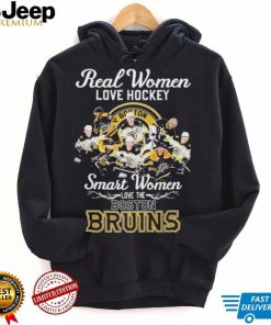 Real Women Love Hockey Smart Women Love The Boston Bruins NHL 2023 Signatures Shirt