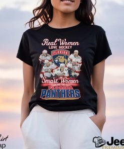 Real Women Love Hockey Smart Women Love The Florida Panthers T Shirt