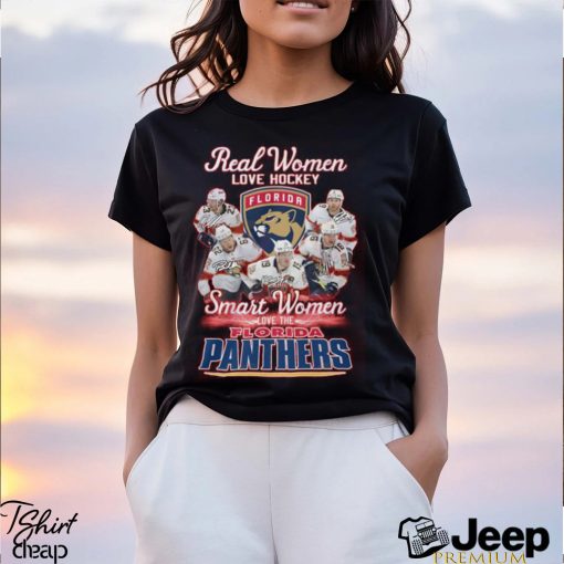 Real Women Love Hockey Smart Women Love The Florida Panthers T Shirt