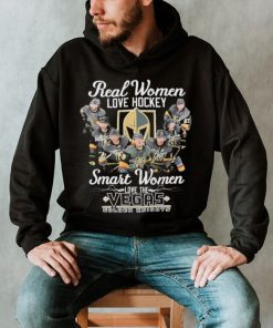 Real Women Love Hockey Smart Women Love The Vegas Golden Knights Signatures Shirt