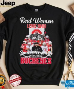 Real Women Love Ohio Team Smart Women Love The Buckeyes Shirt