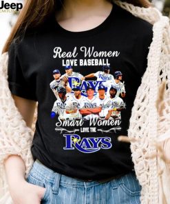 Real Women Love baseball smart woemn love the Tampa Bay Rays signature 2023 shirt