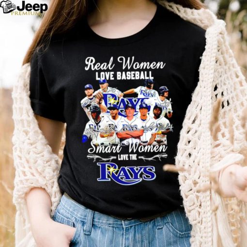 Real Women Love baseball smart woemn love the Tampa Bay Rays signature 2023 shirt