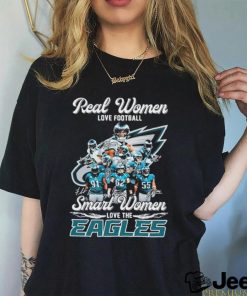 Real Women love Football Smart Women love the Philadelphia Eagles Signatures 2023 Shirt