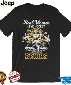 Real Women love Hockey Smart Women love the Boston Bruins 2023 Atlantic Division Champions Signatures 2023 shirt