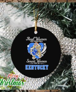 Real Women love basketball smart Women love the Kentucky Wildcats mascot heart diamond Ornament