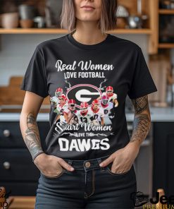 Real women love Football smart women love dawgs Georgia Bulldogs shirt