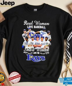 Real women love baseball smart women love the Rays signatures shirt