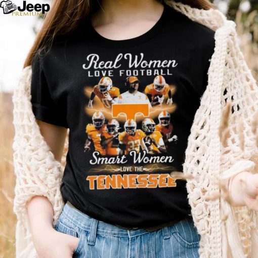 Real women love football smart women love tennessee volunteers 2023 shirt