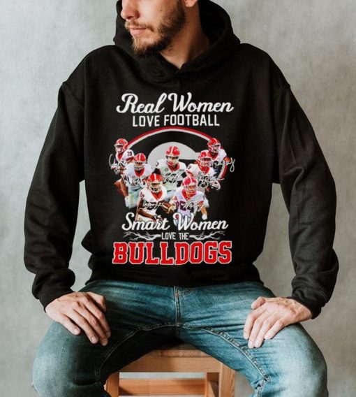 Real women love football smart women love the Georgia Bulldogs signature 2023 shirt