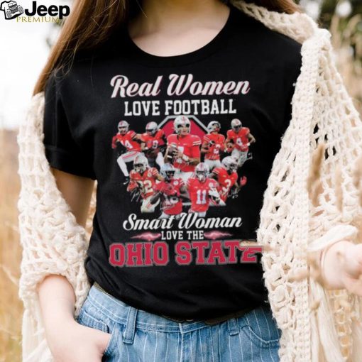 Real women love football smart women love the Ohio State Buckeyes signatures 2023 shirt