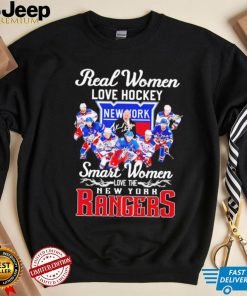 Real women love hockey smart women love the New York Rangers signatures shirt