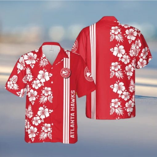 Red Aloha NBA Atlanta Hawks Hawaiian Shirt