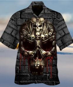 Red Blood Skull Hawaiian Shirt