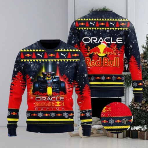 Red Bull Racing Fans 3D Ugly Christmas Sweater Christmas Gift Men And Women 2023 Sweater