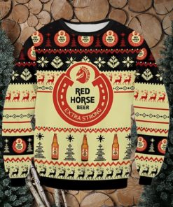 Red Horse Beer Extra Strong Ugly Christmas Sweater Gift For Men And Women