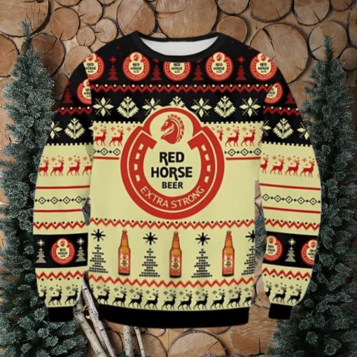Red Horse Beer Extra Strong Ugly Christmas Sweater Gift For Men And Women