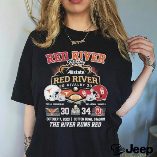 Red River Rivalry Allstate Red River Rivalry 2023 The River Runs Red Shirt