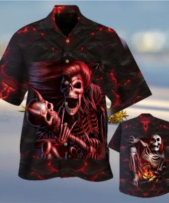 Red Skull Hawaiian Shirt