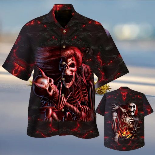 Red Skull Hawaiian Shirt