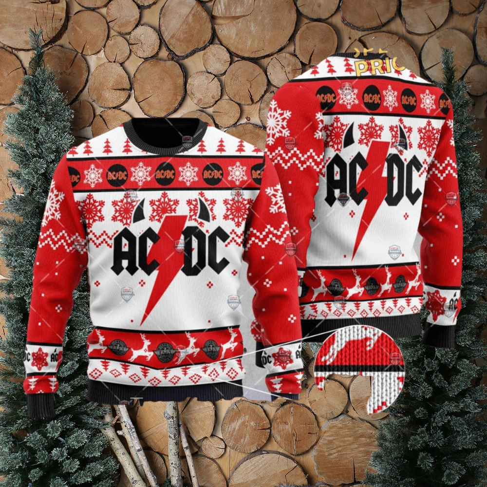 ACDC Rock Band Ugly Christmas Sweater ACDC Sweatshirt Music
