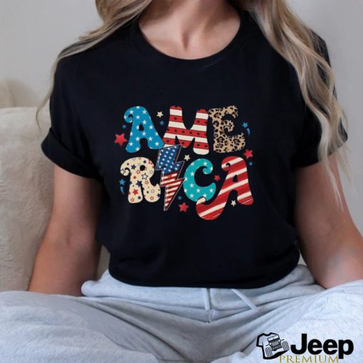 Red White And Blue America, Fourth Of July Shirt