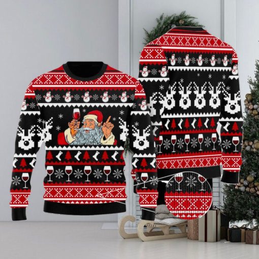 Red Wine Ugly Christmas Sweater For Men & Women Christmas Gift Sweater