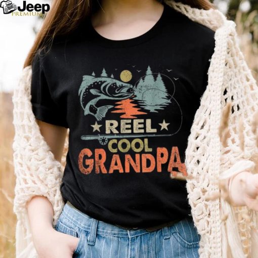 Reel Cool Grandpa Fishing Lover Vintage Father’s Day Short Sleeve T shirt