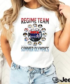 Regime Team basketball all players 2012 Summer Olympics retro graphic shirt