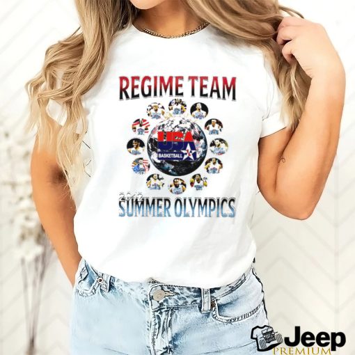 Regime Team basketball all players 2012 Summer Olympics retro graphic shirt