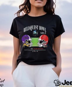 Reliaquest Bowl Lsu Vs Wisconsin Raymond James Stadium Tampa Fl College Bowl Games 2023 2024 Head To Head Helmet T shirt