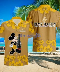 Remy Martin Funny Mickey Mouse Hibicus Flower Hawaiian Shirt