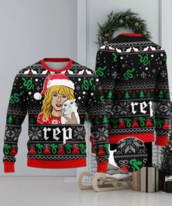 Rep Taylor Swift Knit Ugly Christmas Sweater