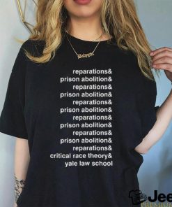 Reparations and prison abolition critical race theory shirt