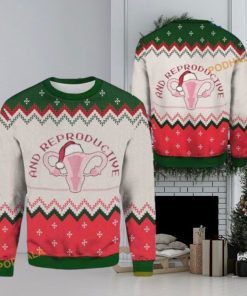 Reproductive Rights Matching Ugly Christmas Sweater Funniest Ugly Christmas Sweater 600x600