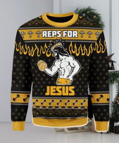 Reps For Jesus Ugly Christmas Sweater Xmas Gift Christmas Gift Sweater