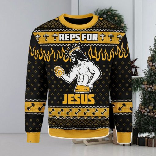 Reps For Jesus Ugly Christmas Sweater Xmas Gift Christmas Gift Sweater