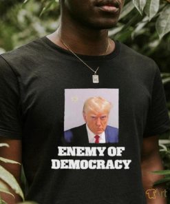 Republicans For Joe Biden Enemy Of Democracy Trump's Mugshot Shirt