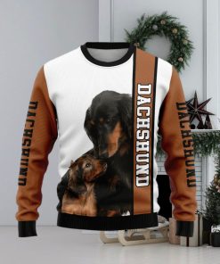 Rescued Dachshund Ugly Christmas Sweater Gift Men Women