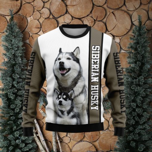 Rescued Siberian Husky Dog Lover Ugly Christmas Sweater