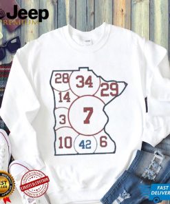 Retired Numbers Various Colors Minnesota Baseball T shirts