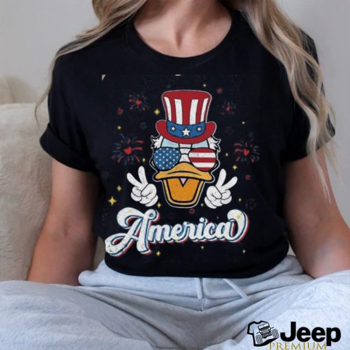 Retro America Comfort Color Shirt Disney 4Th Of July Vintage Mickey Mouse Unisex Classic shirt